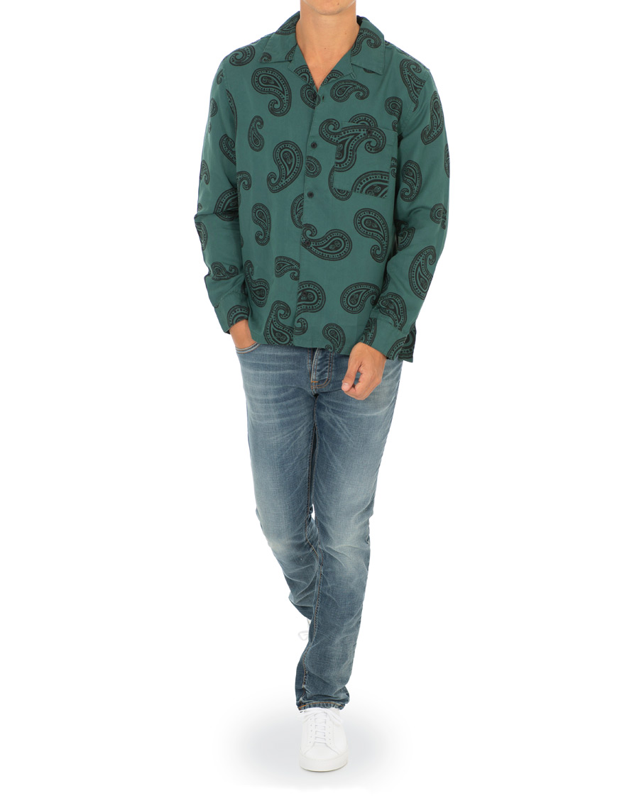 Heren | Overhemden | Nudie Jeans | Vidar Paisley Shirt Kattegat