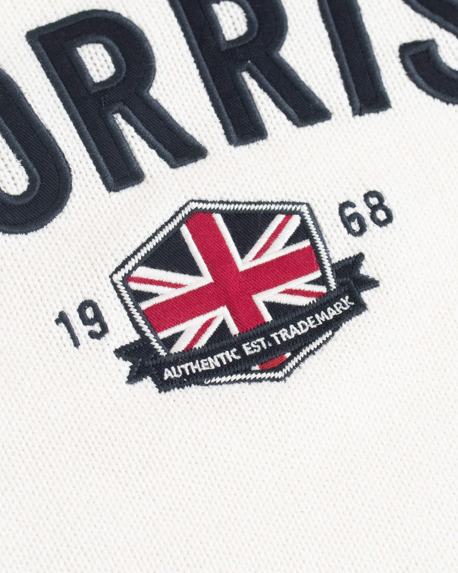 Heren | Truien | Morris | Benton Knitted Crew Neck White