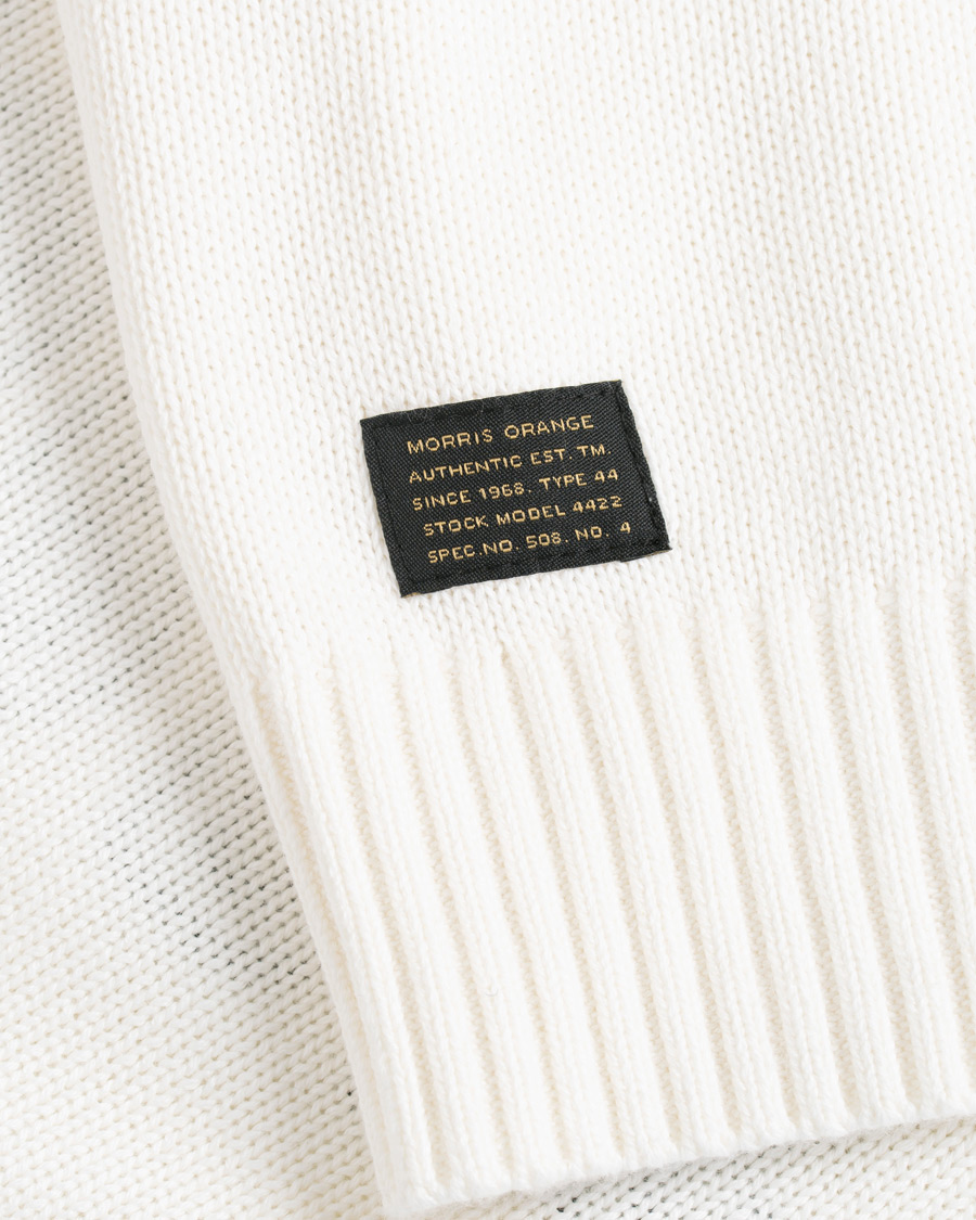 Heren | Truien | Morris | Benton Knitted Crew Neck White