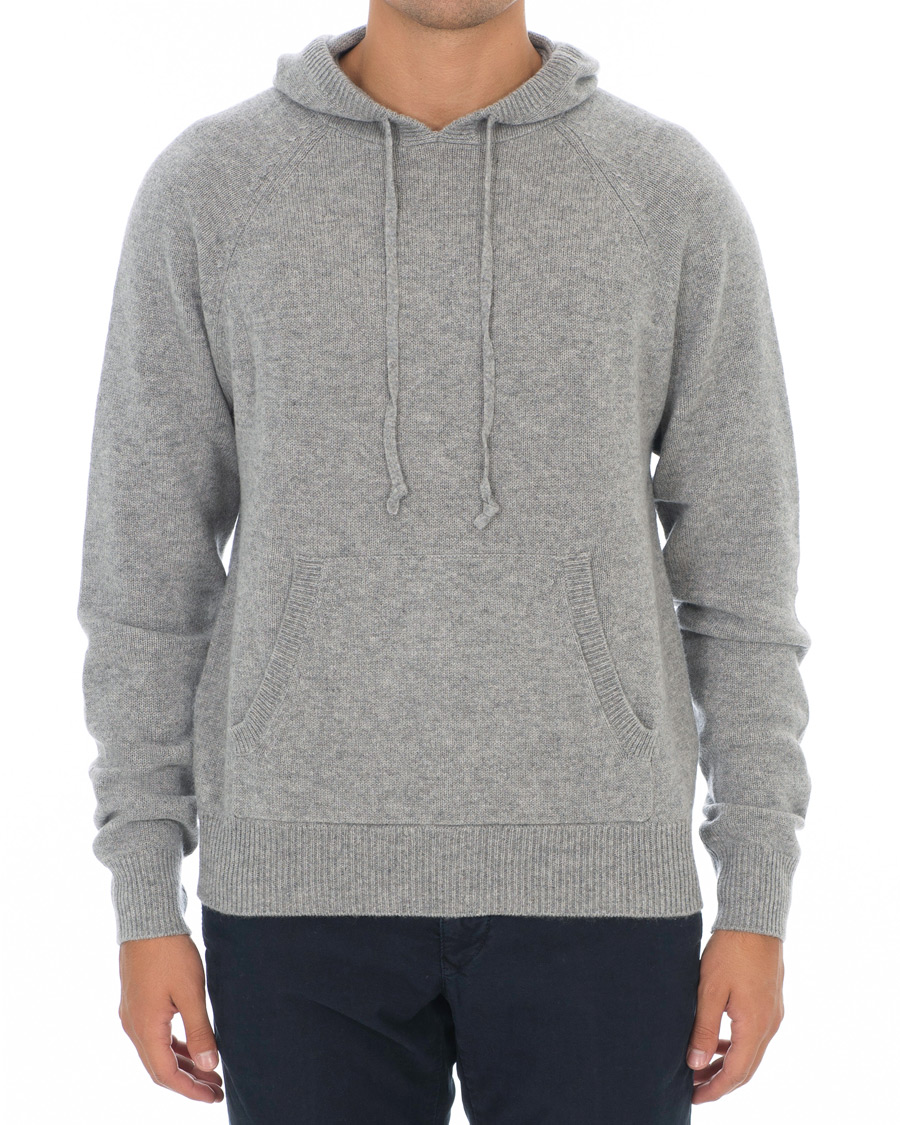 Heren | Truien | Soft Goat | Cashmere Chunky Hoodie Grey