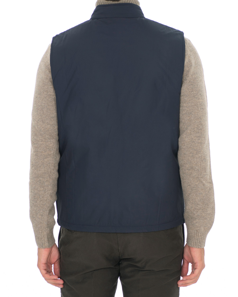 Heren | Jassen | Sunspel | Padded Full Zip Gilet Navy