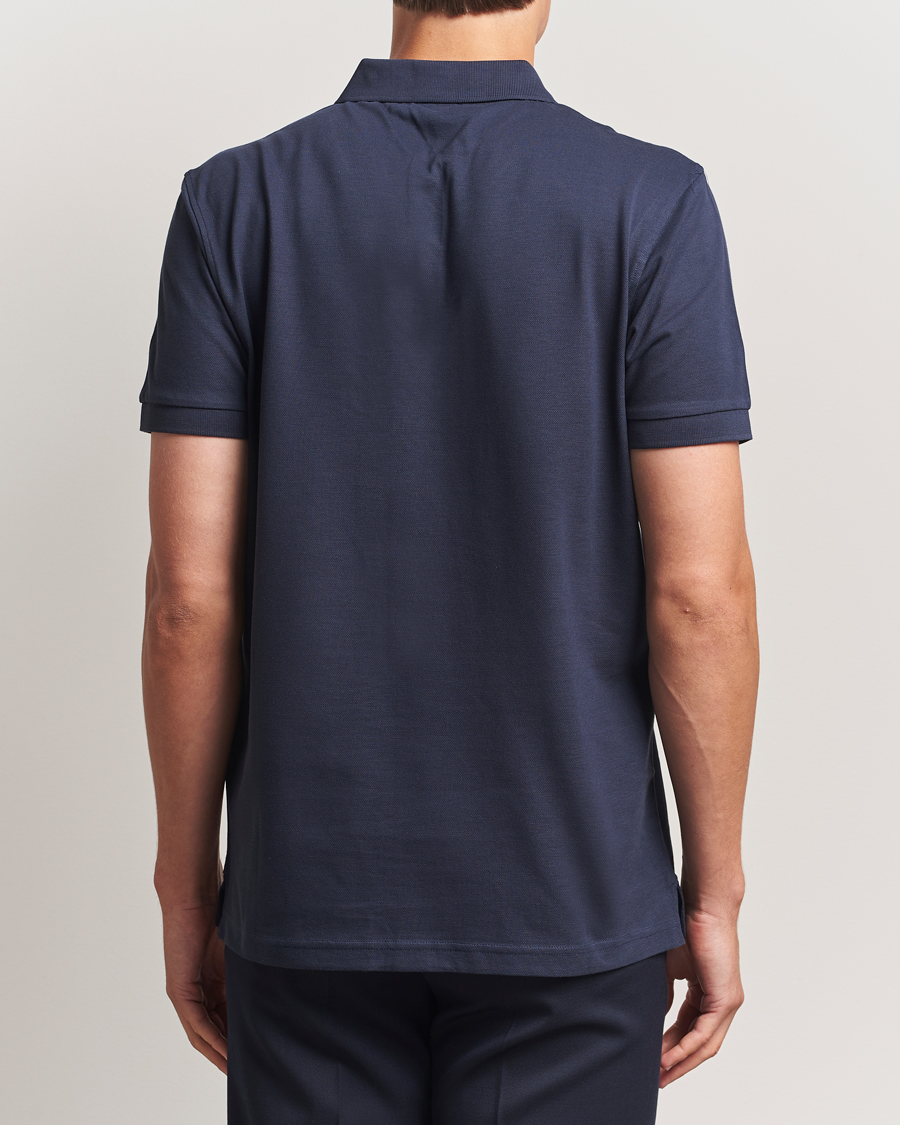 Heren | Polo's | Sunspel | Short Sleeve Pique Polo Navy