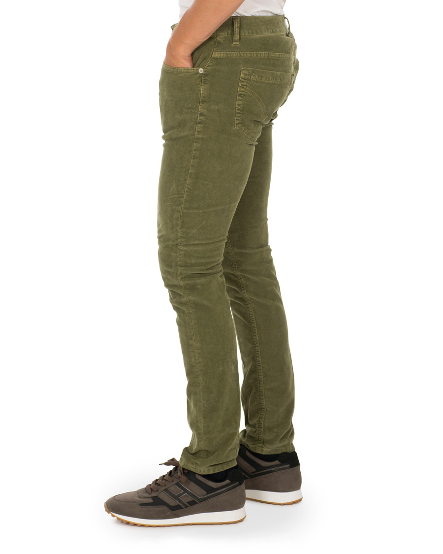 Heren | Broeken | Dondup | George Corduroy Trousers Green
