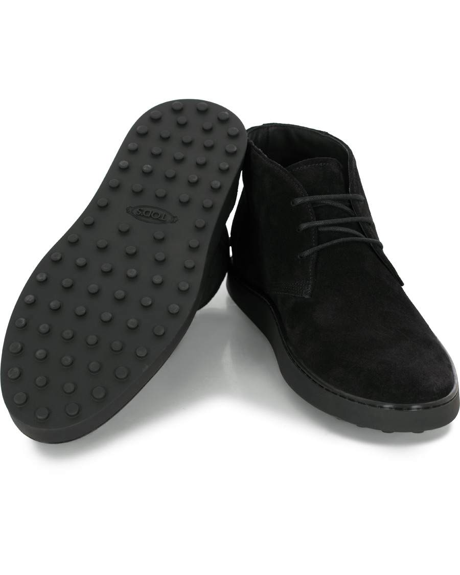 Heren | Tod's Polacco Casetta Chukka Boot Black Suede | Tod's | Polacco Casetta Chukka Boot Black Suede