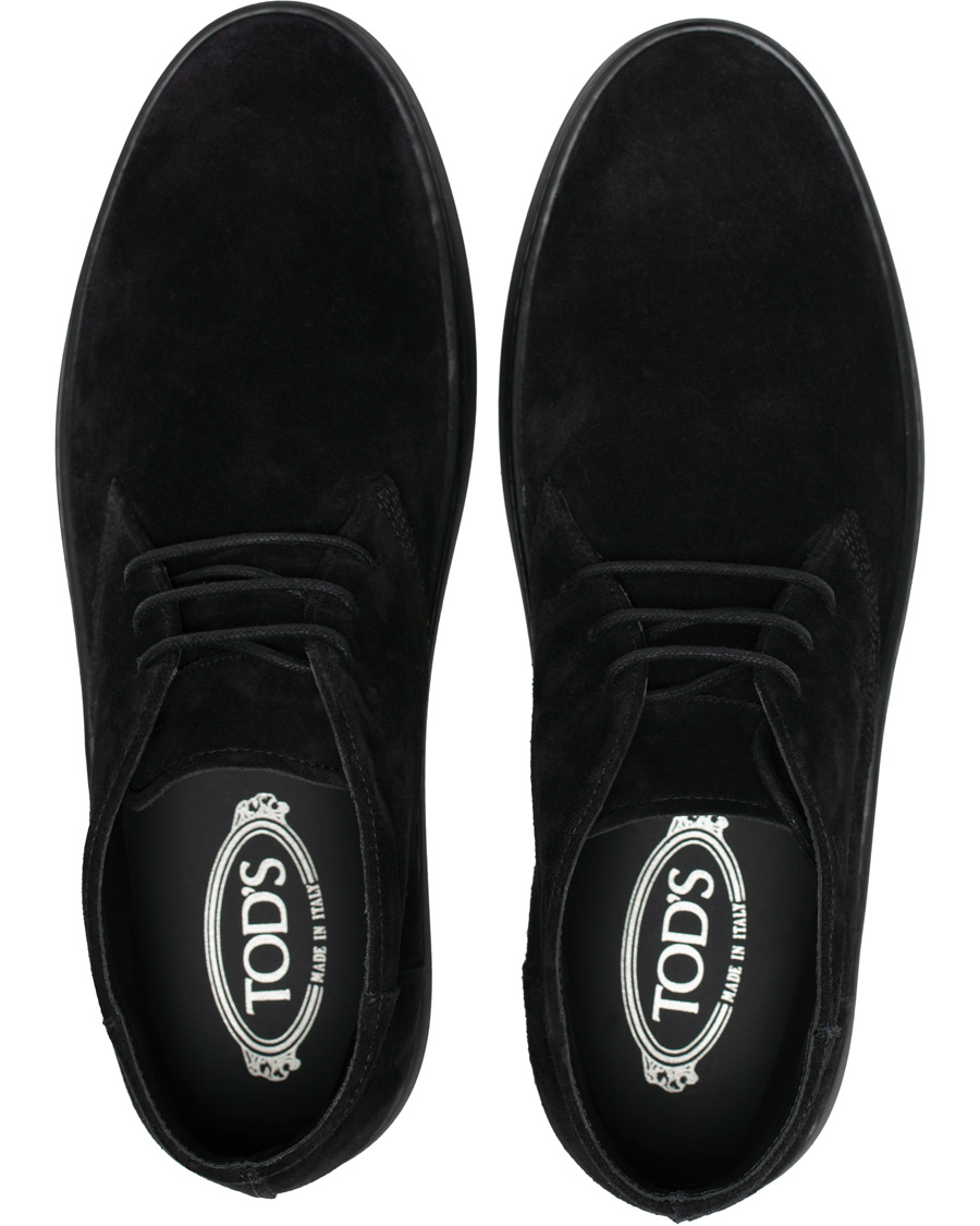 Heren | Tod's Polacco Casetta Chukka Boot Black Suede | Tod's | Polacco Casetta Chukka Boot Black Suede