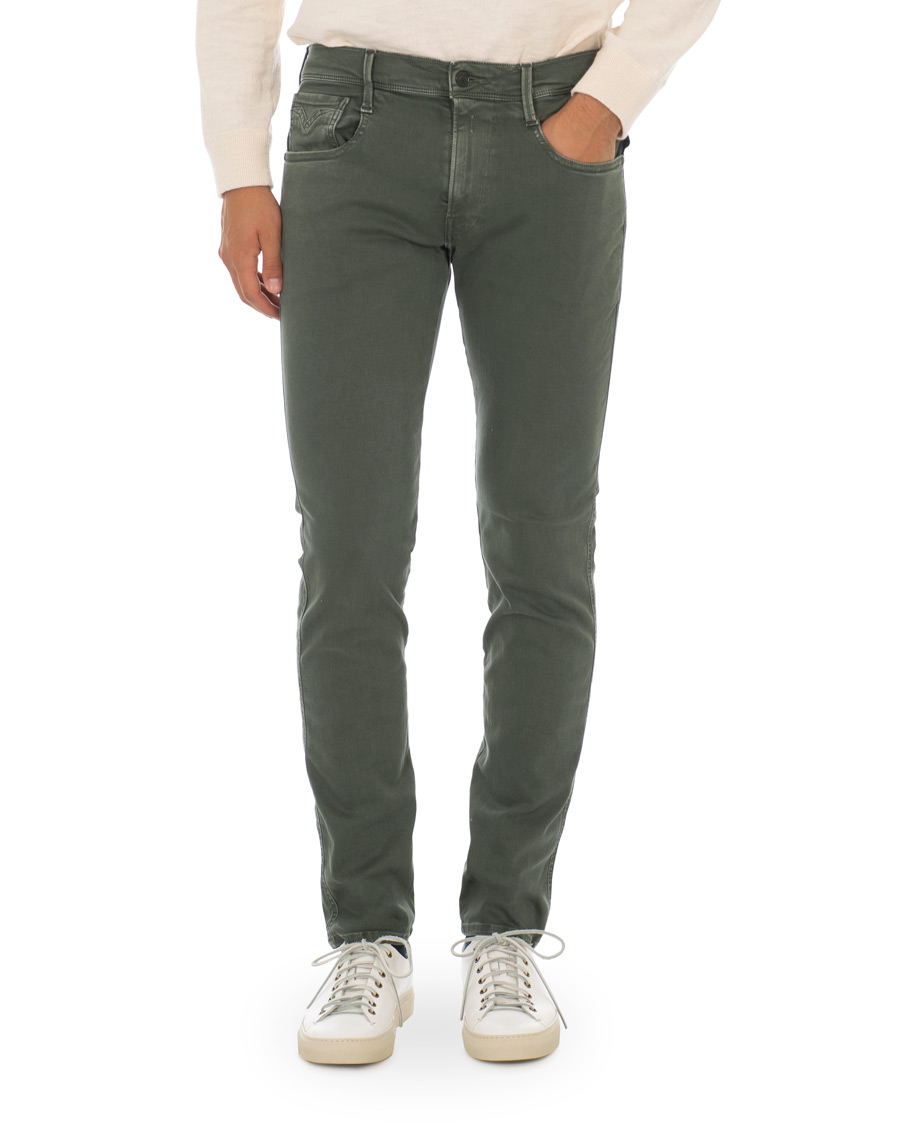 Heren | Broeken | Replay | Anbass Hyperflex 5-Pocket Trousers Green