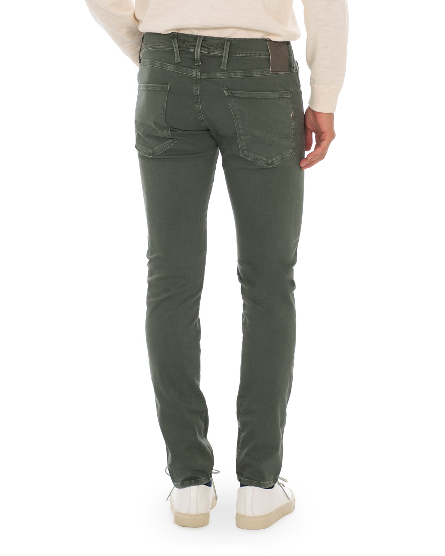 Heren | Broeken | Replay | Anbass Hyperflex 5-Pocket Trousers Green