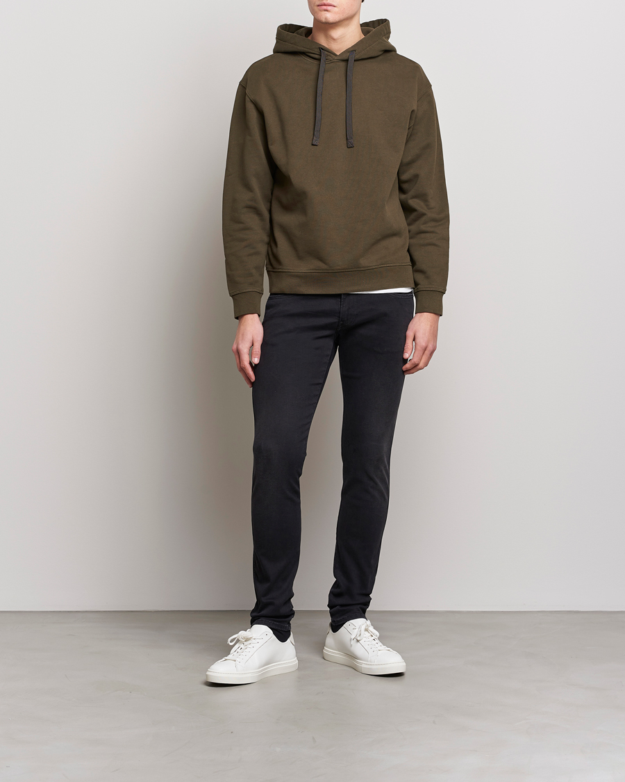 Heren | Jeans | Replay | Anbass Hyperflex Re-Used Jeans Washed Black