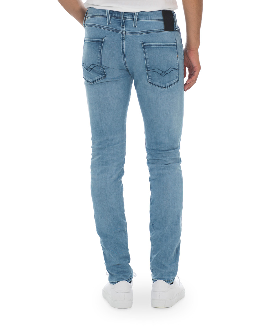 Heren | Jeans | Replay | Anbass Hyperflex Clouds Jeans Light Blue