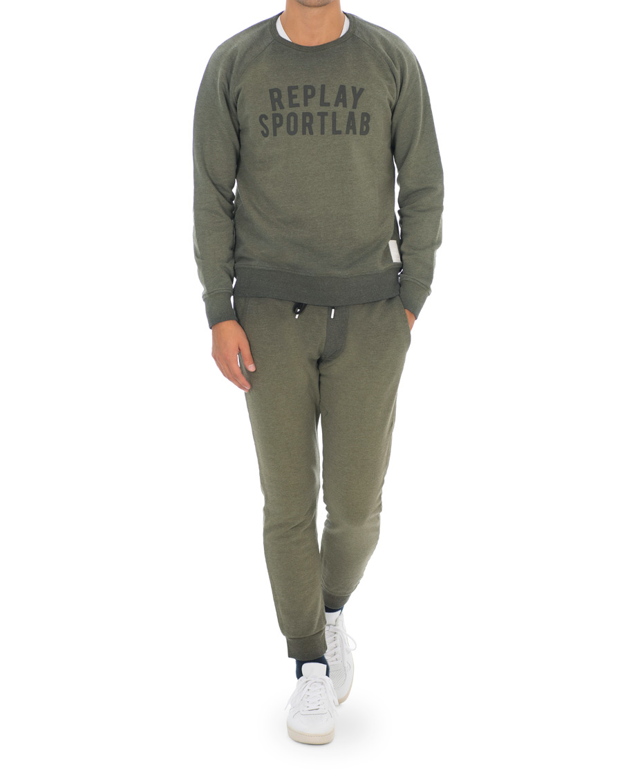 Heren | Broeken | Replay | SportLab Sweatpants Military Green