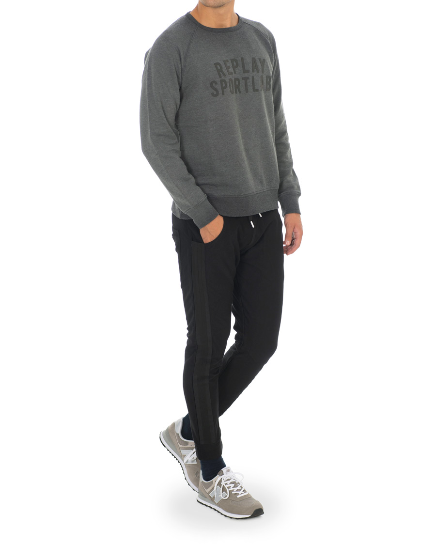 Heren | Broeken | Replay | SportLab Sweatpants Denim Black