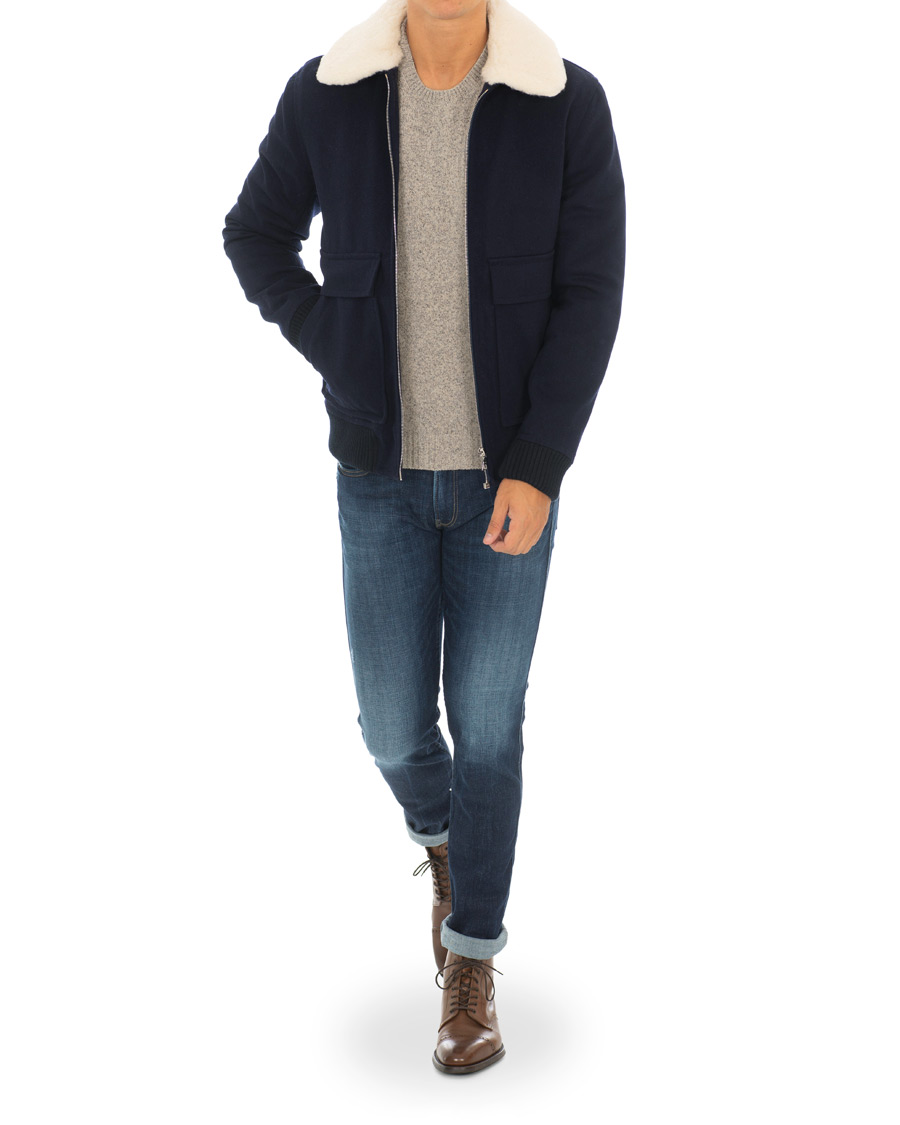 Heren | Jassen | A.P.C. | Blouson Bronze Jacket Marine