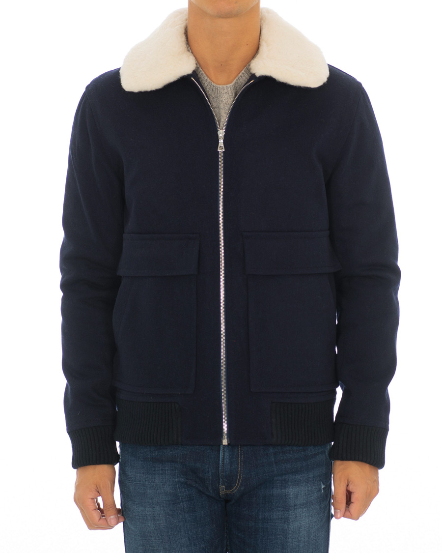 Heren | Jassen | A.P.C. | Blouson Bronze Jacket Marine