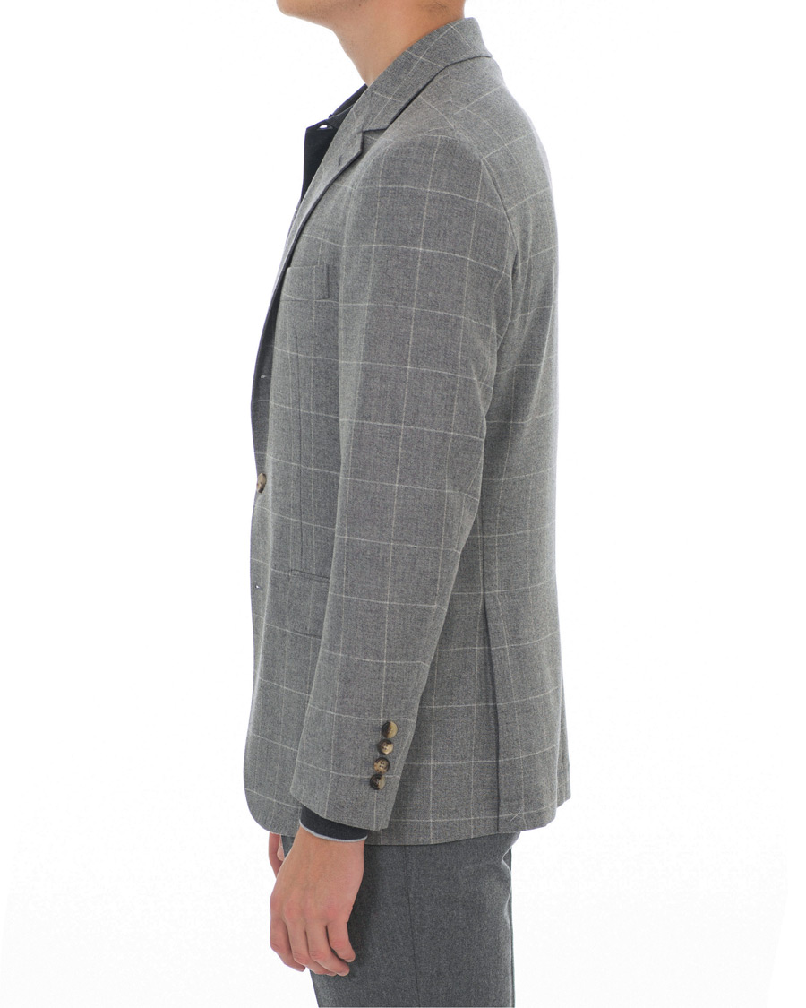 Heren | Blazers | Brunello Cucinelli | Windowpane Check Blazer Light Grey