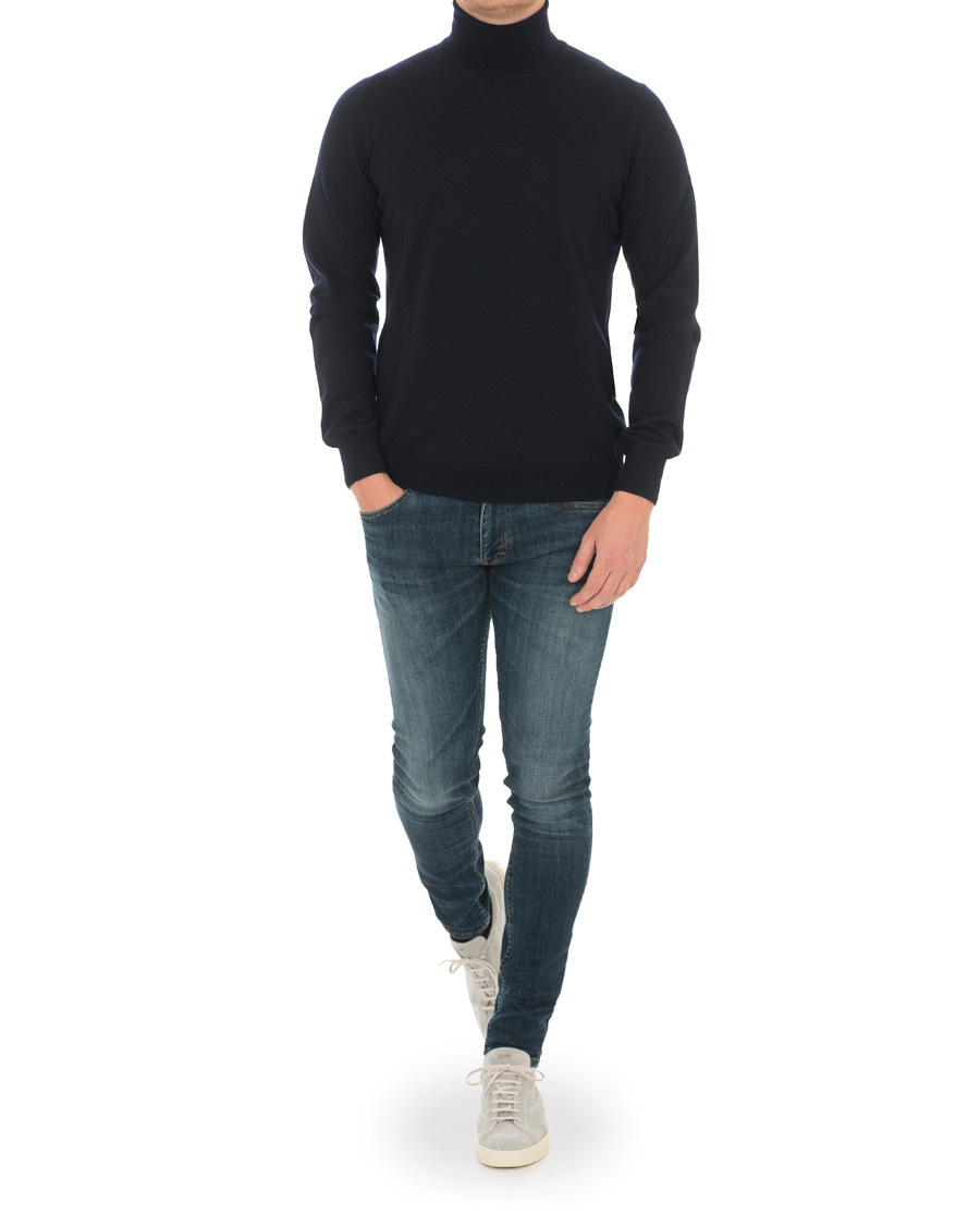 Heren | Jeans | Tiger of Sweden Jeans | Slim Top Stretch Jeans Blue
