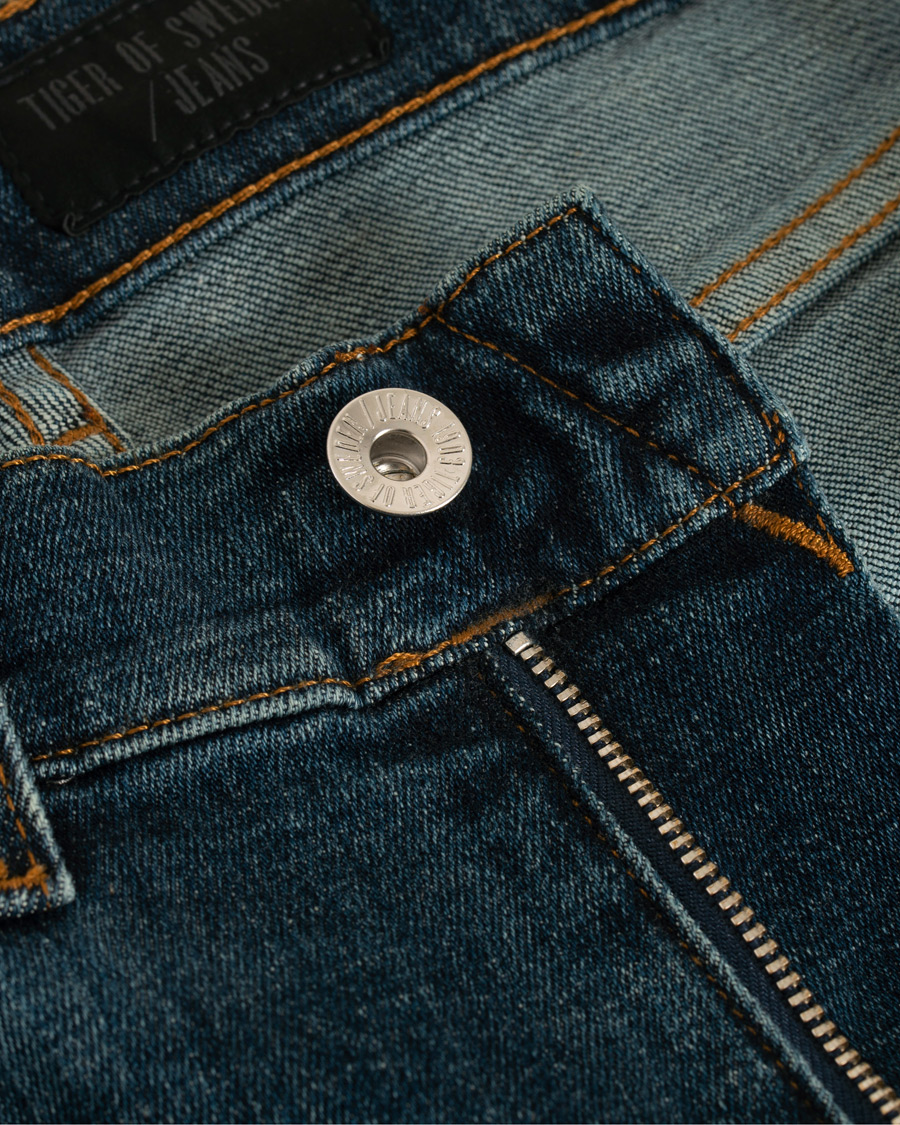 Heren | Jeans | Tiger of Sweden Jeans | Slim Top Stretch Jeans Blue