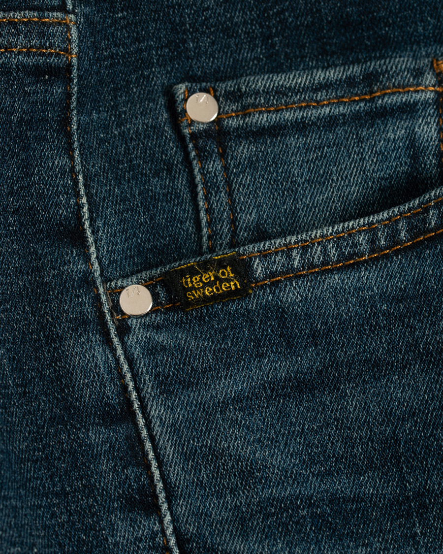 Heren | Jeans | Tiger of Sweden Jeans | Slim Top Stretch Jeans Blue