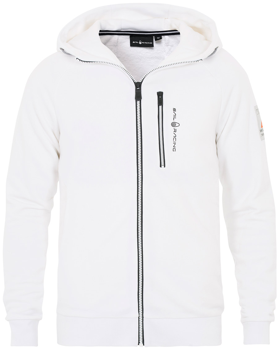 Heren | Truien | Sail Racing | Antarctica Full Zip Hoodie White