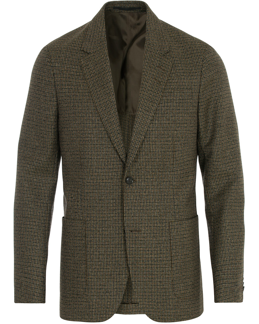 Heren | Blazers | Tiger of Sweden | Josef Checked Wool Blazer Brown