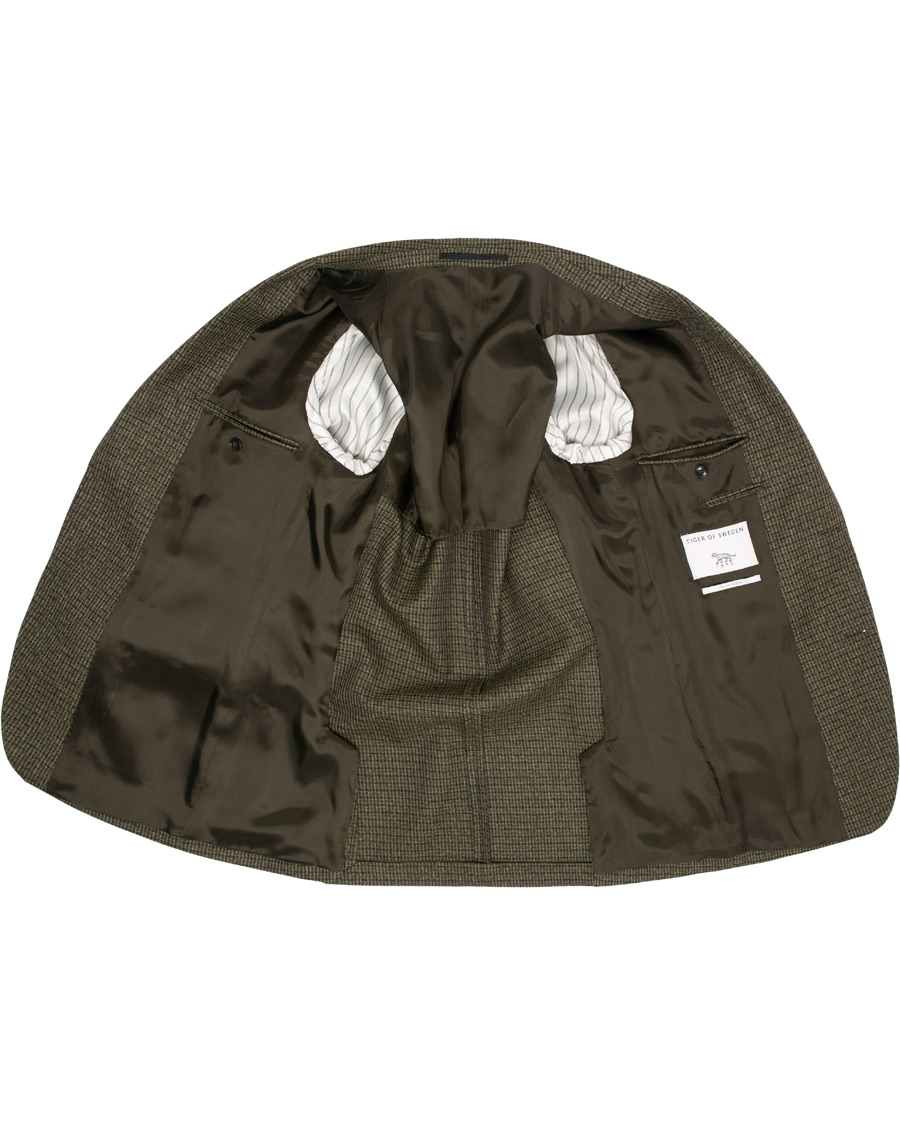 Heren | Blazers | Tiger of Sweden | Josef Checked Wool Blazer Brown
