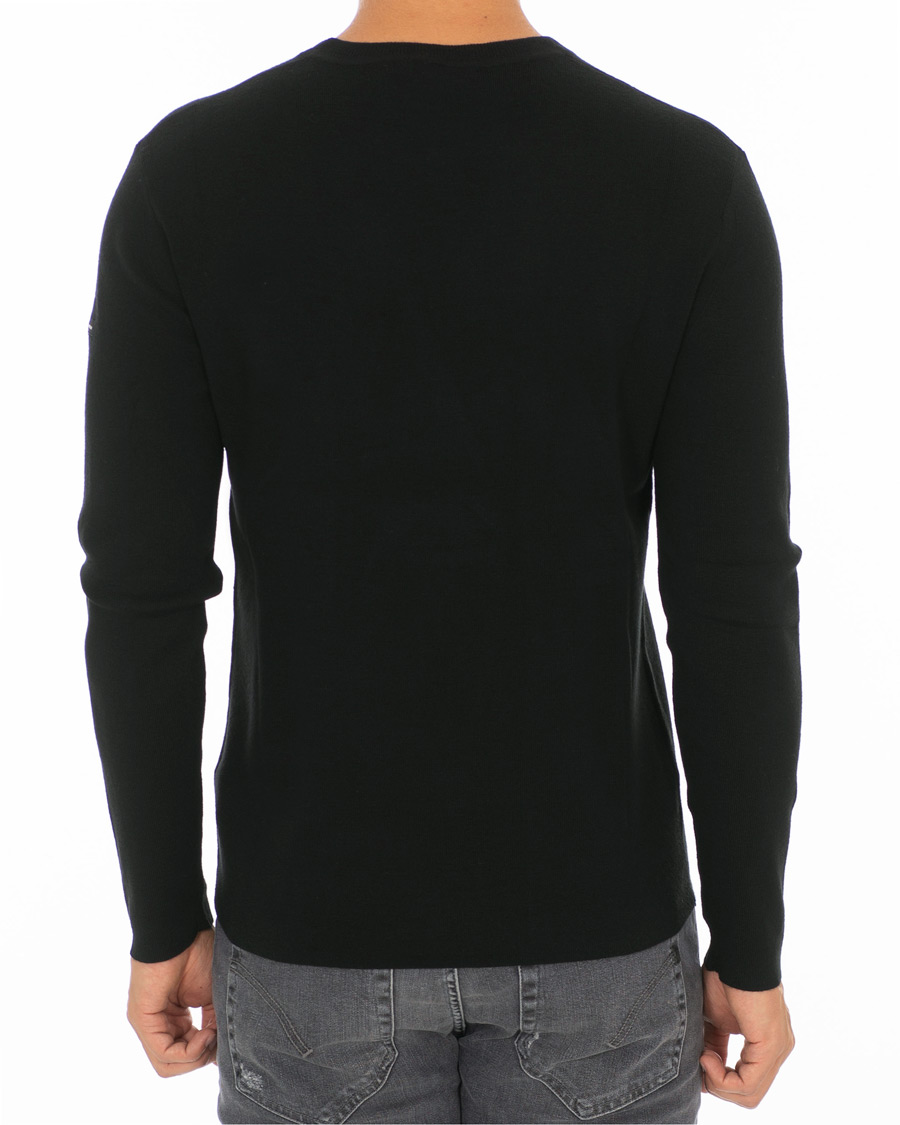 Heren | Truien | Tiger of Sweden | Harvik Wool Logo Crew Neck Black