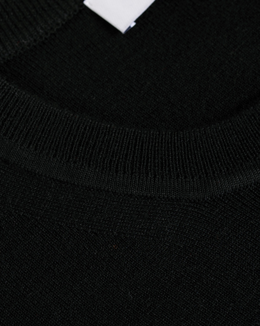 Heren | Truien | Tiger of Sweden | Harvik Wool Logo Crew Neck Black