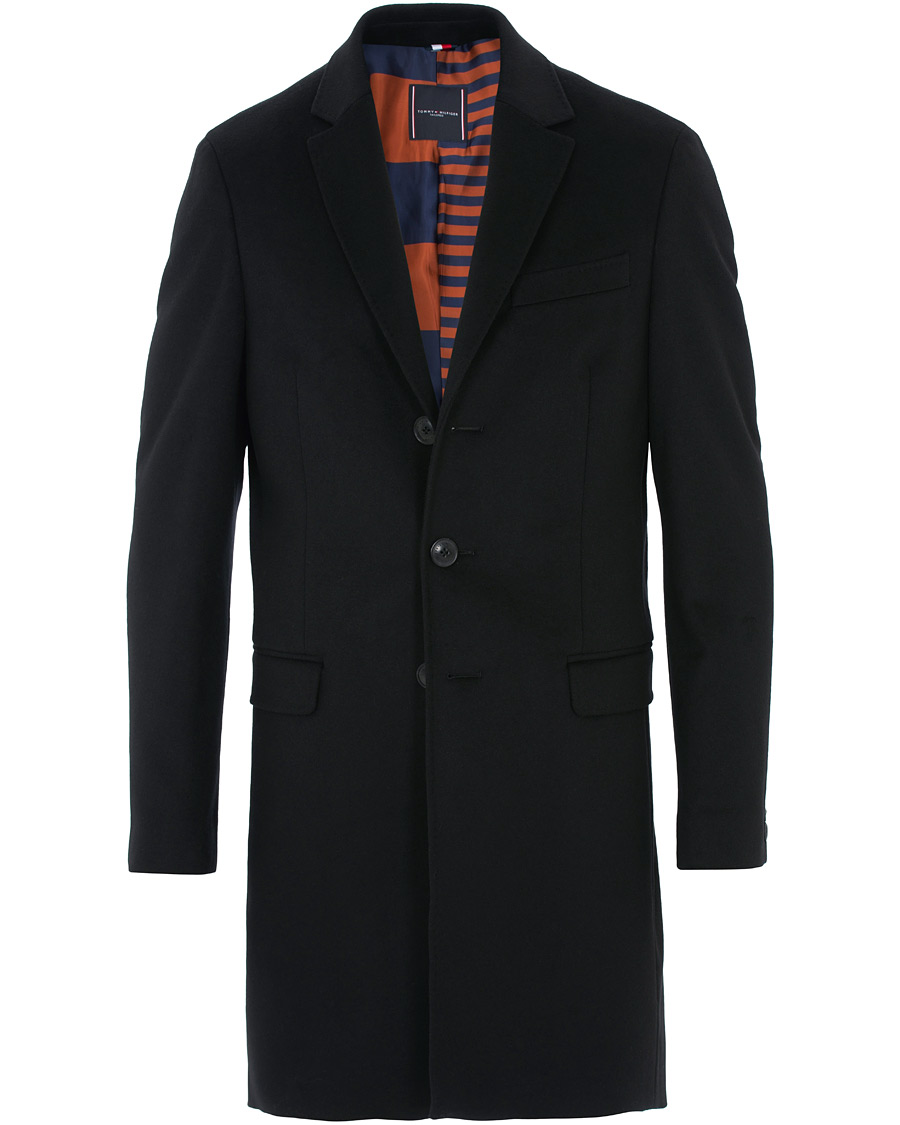 Heren | Jassen | Tommy Hilfiger | Chestfield Wool Coat Black