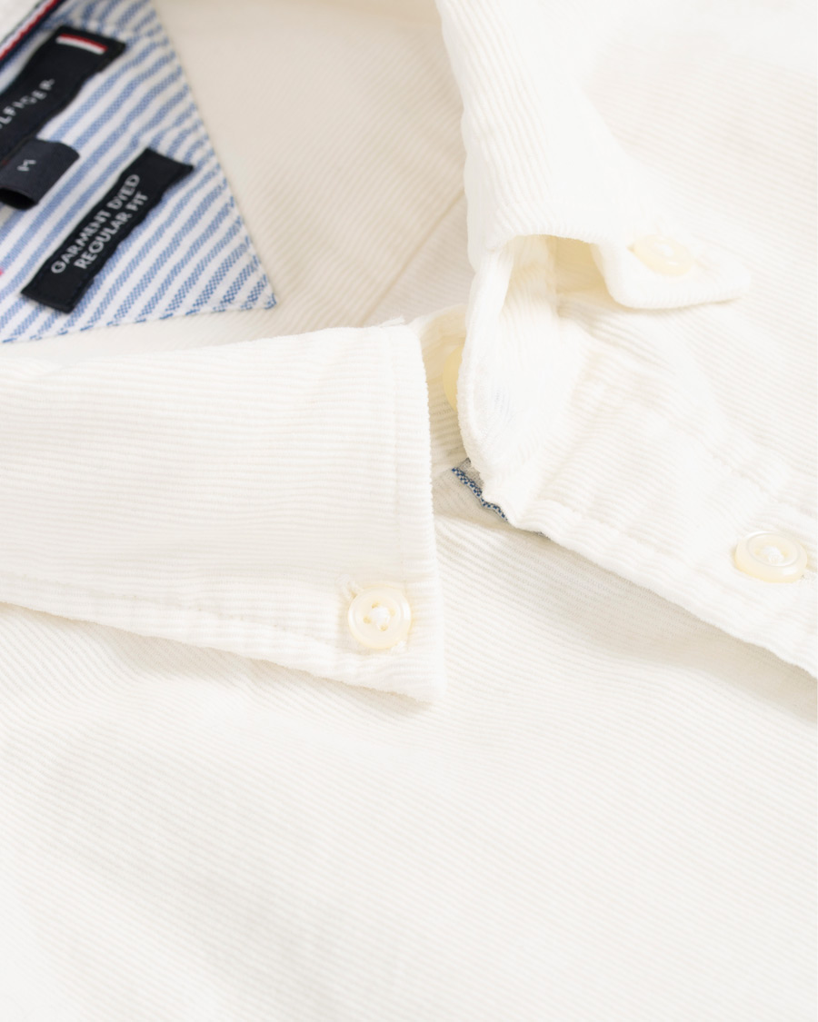 Heren | Overhemden | Tommy Hilfiger | Garment Dyed Corduroy Shirt Whisper White