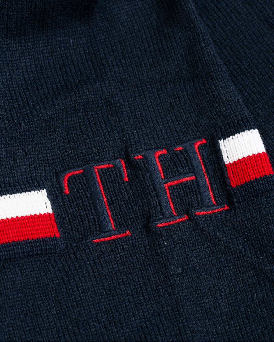 Heren | Truien | Tommy Hilfiger | Monogram Button Mock Neck Sky Captain
