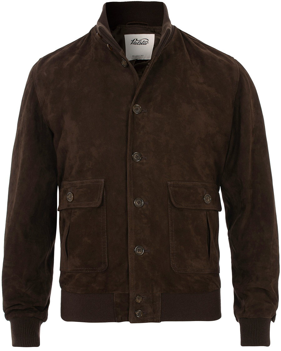 Heren | Jassen | Valstar | Valstarino Suede Jacket Dark Brown