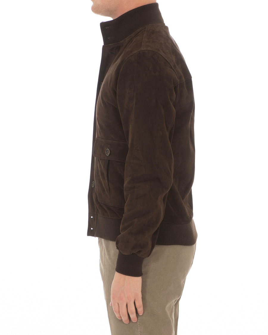 Heren | Jassen | Valstar | Valstarino Suede Jacket Dark Brown