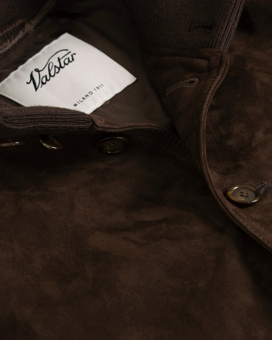 Heren | Jassen | Valstar | Valstarino Suede Jacket Dark Brown