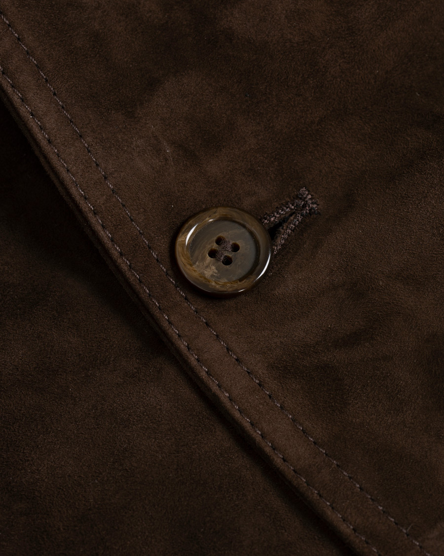 Heren | Jassen | Valstar | Valstarino Suede Jacket Dark Brown