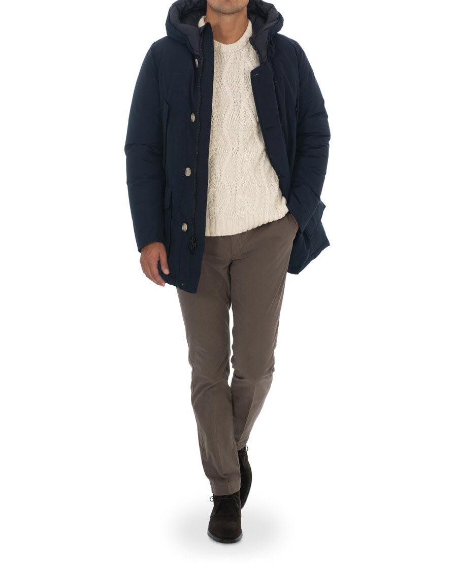 Heren | Jassen | Woolrich | Arctic Parka No Fur Melton Blue