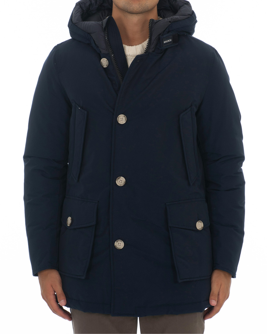 Heren | Jassen | Woolrich | Arctic Parka No Fur Melton Blue
