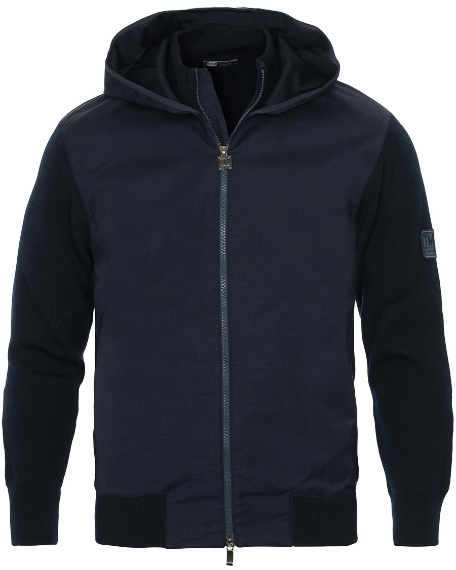 Heren | Jassen | Z Zegna | Techmerino Hybrid Hooded Jacket Navy