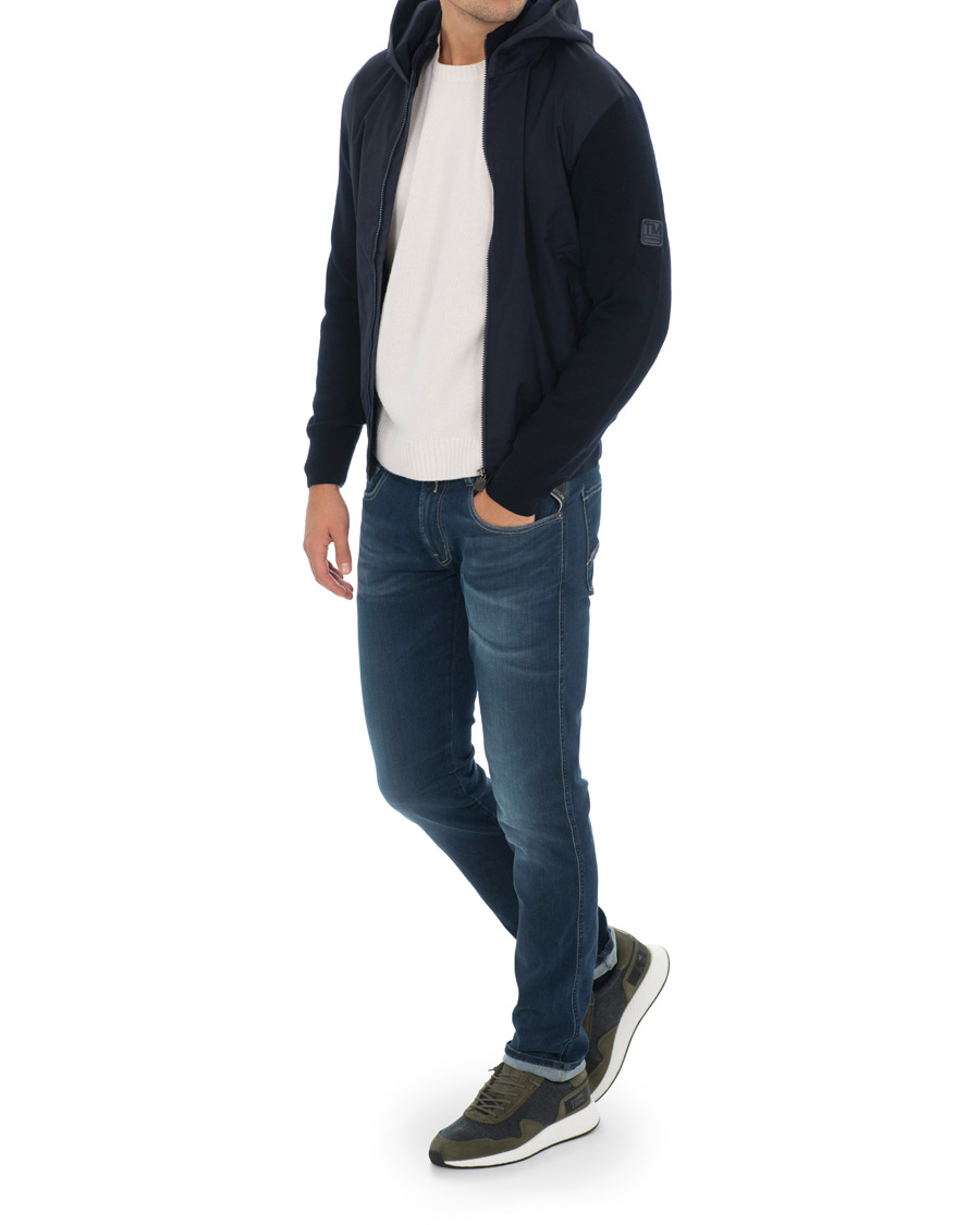 Heren | Jassen | Z Zegna | Techmerino Hybrid Hooded Jacket Navy