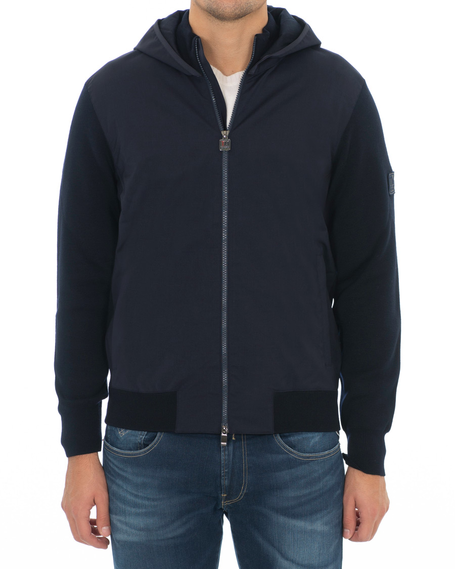 Heren | Jassen | Z Zegna | Techmerino Hybrid Hooded Jacket Navy