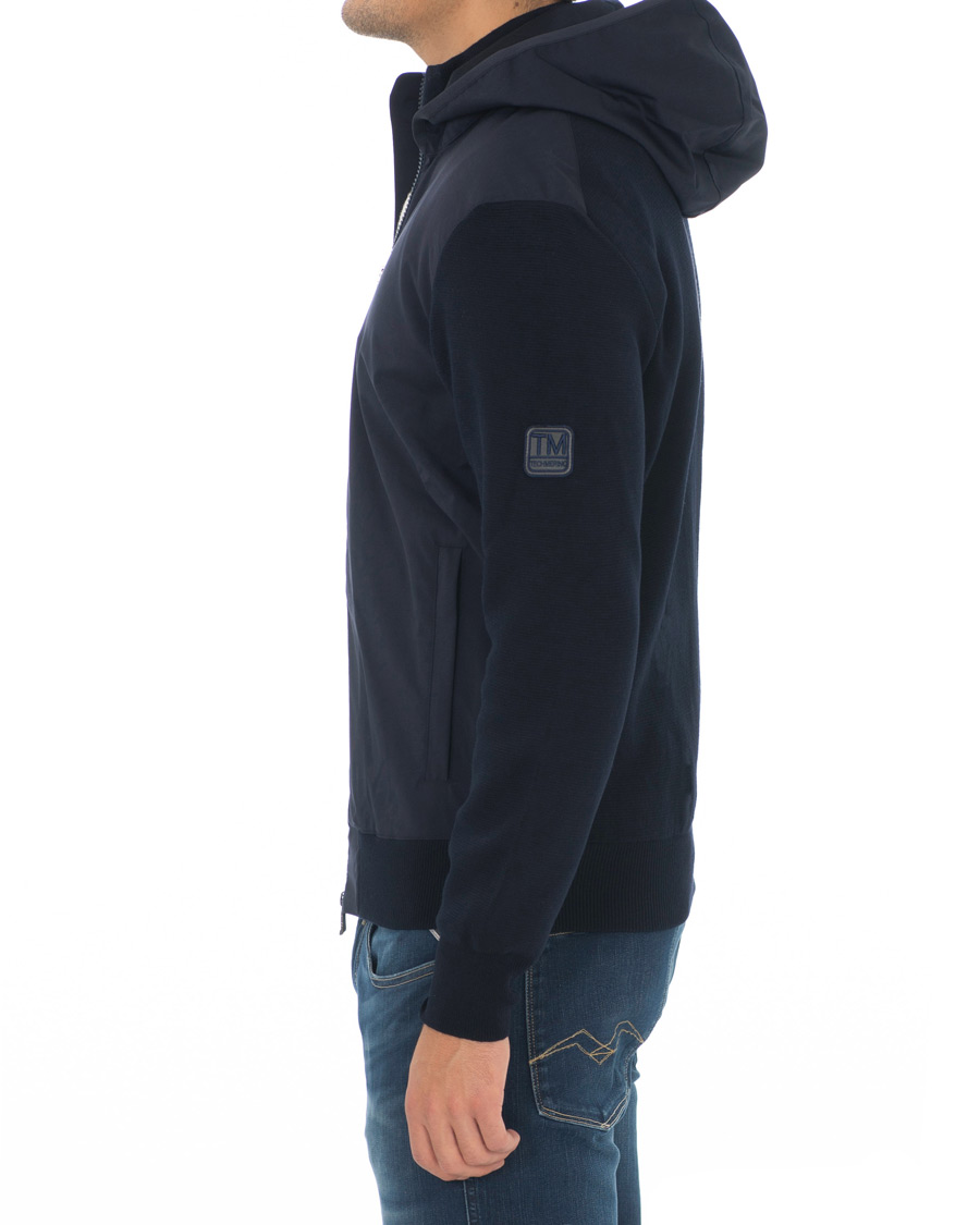 Heren | Jassen | Z Zegna | Techmerino Hybrid Hooded Jacket Navy
