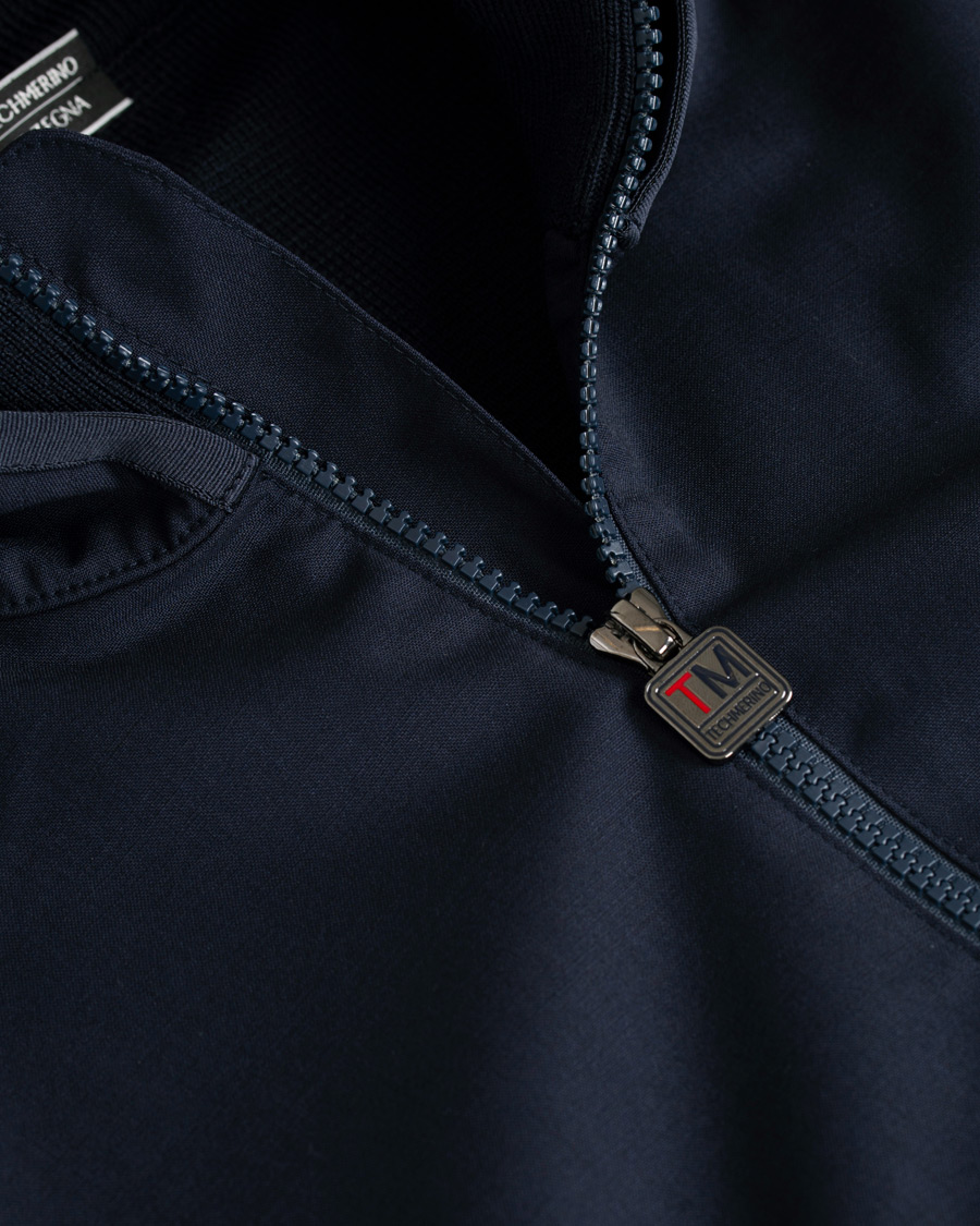 Heren | Jassen | Z Zegna | Techmerino Hybrid Hooded Jacket Navy