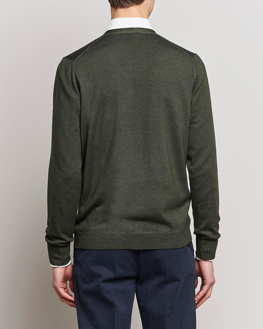 Heren | Truien | Gran Sasso | Vintage Merino Fashion Fit Cardigan Green