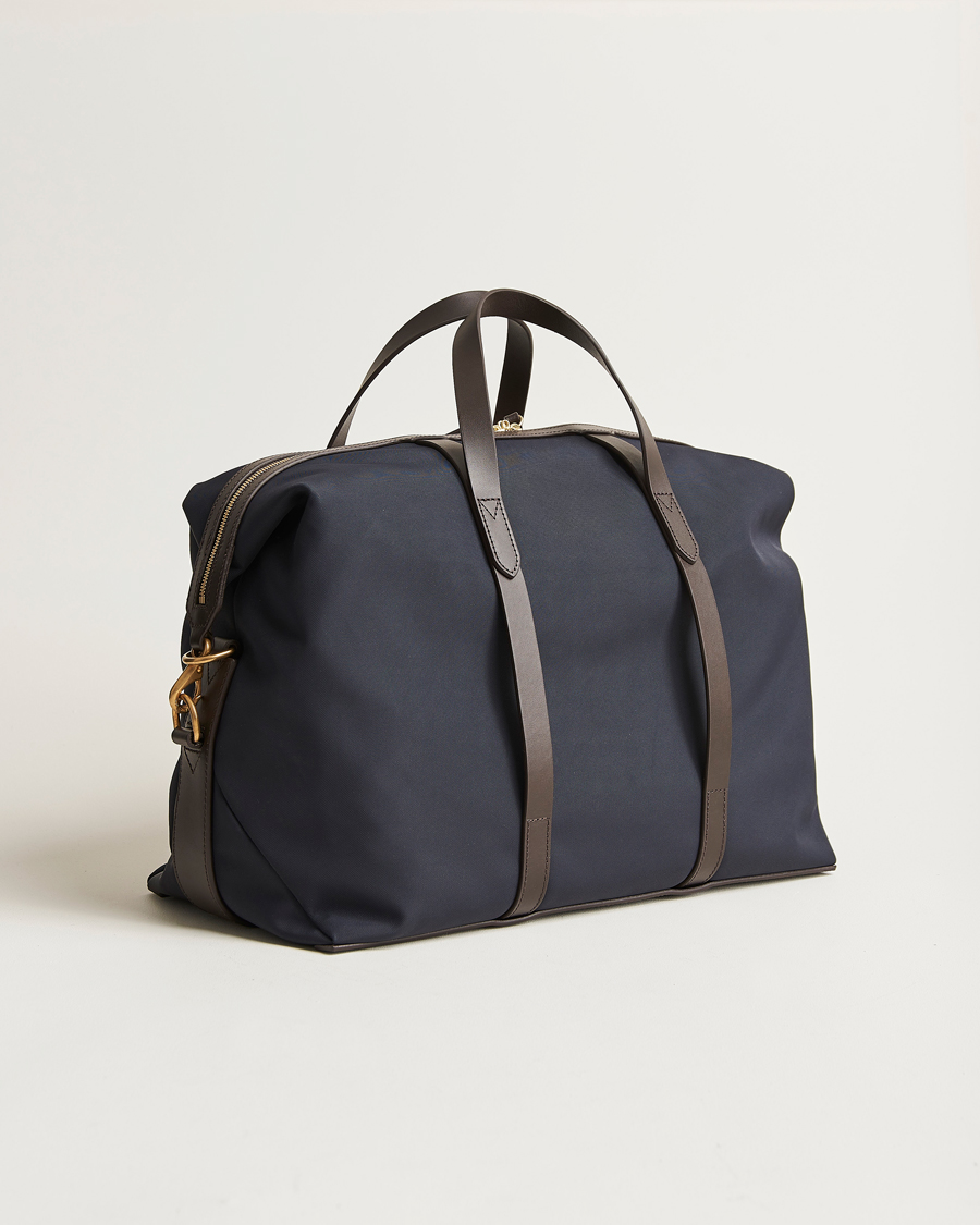 Heren | Tassen | Mismo | M/S Avail 48h Nylon Weekendbag Navy/Dark Brown