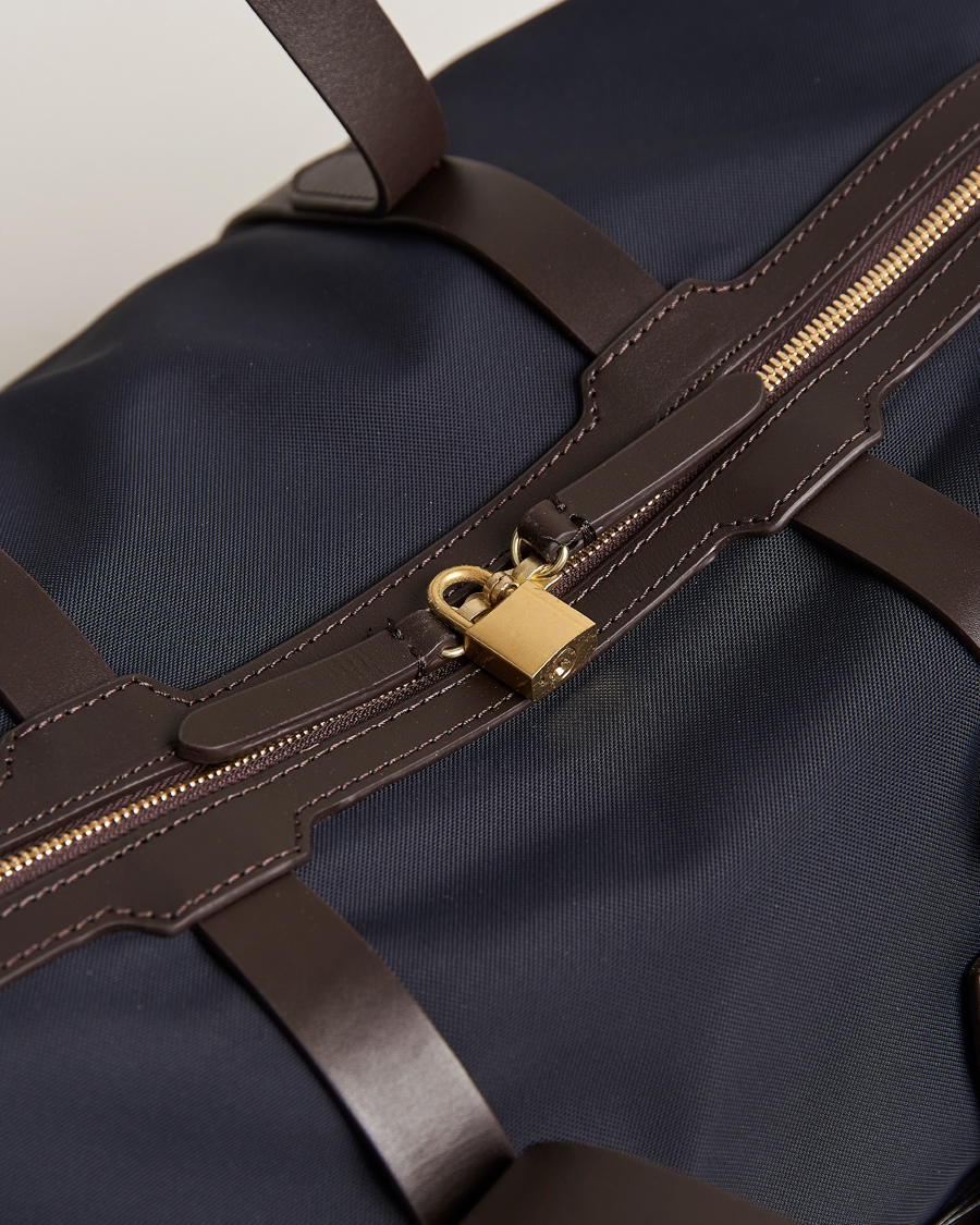 Heren | Tassen | Mismo | M/S Avail 48h Nylon Weekendbag Navy/Dark Brown