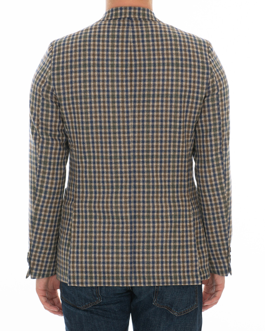 Heren | Blazers | Oscar Jacobson | Einar Checked Patch Pocket Blazer Beige