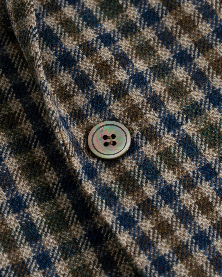 Heren | Blazers | Oscar Jacobson | Einar Checked Patch Pocket Blazer Beige