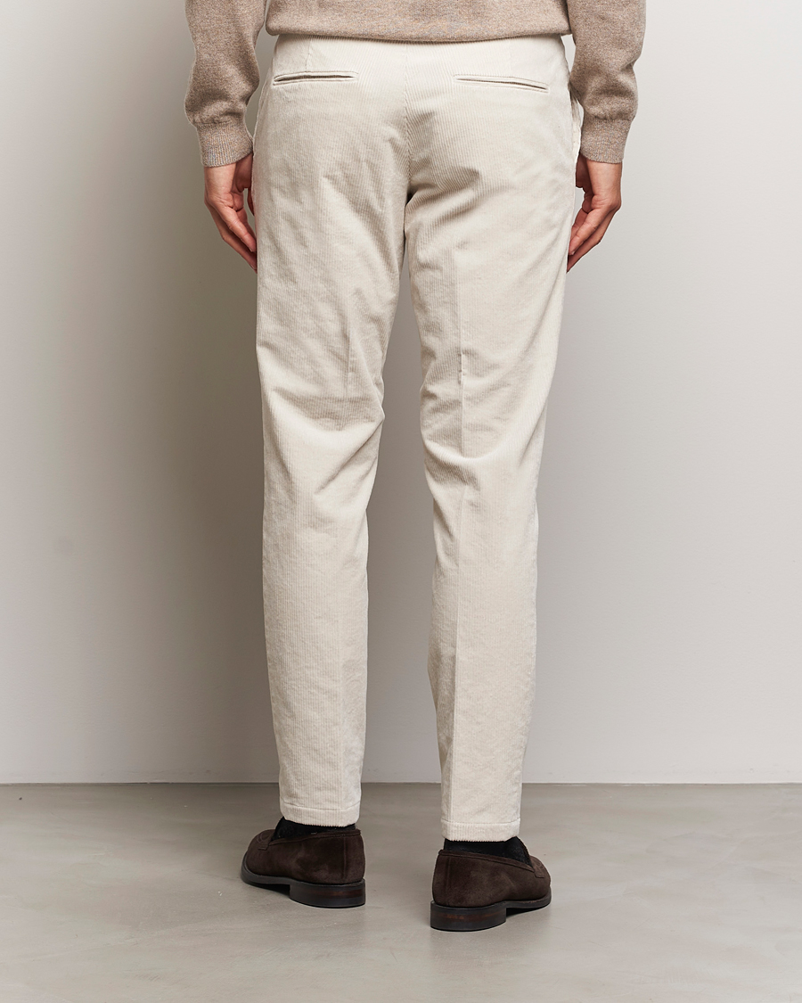 Heren | Broeken | Oscar Jacobson | Denz Corduroy Trousers White