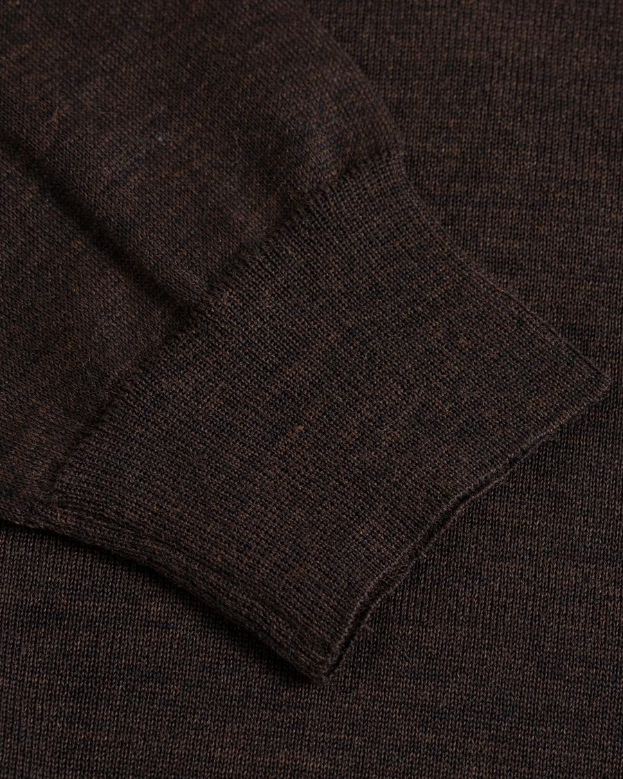 Heren | Truien | Oscar Jacobson | Cole Extra Fine Merino Rollneck Brown