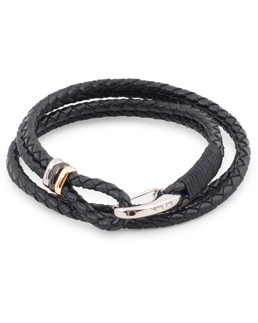 Heren | Paul Smith Leather Wrap Bracelet Black | Paul Smith | Leather Wrap Bracelet Black