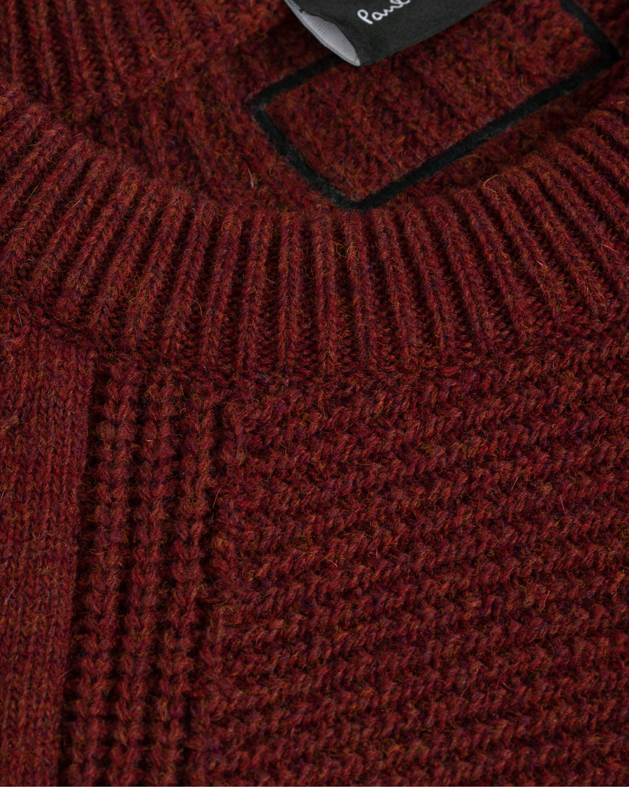 Heren | Truien | PS Paul Smith | Patchwork Knit Sweater Brick/Navy