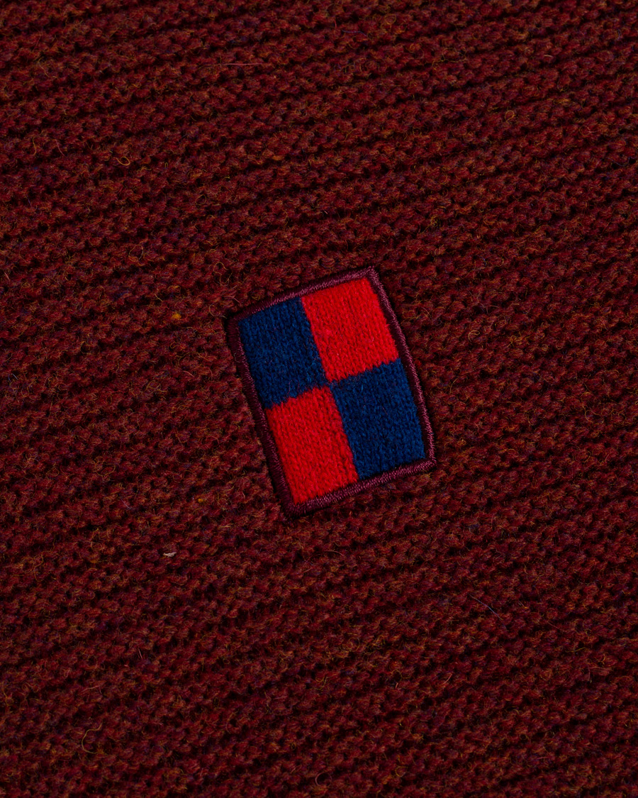 Heren | Truien | PS Paul Smith | Patchwork Knit Sweater Brick/Navy